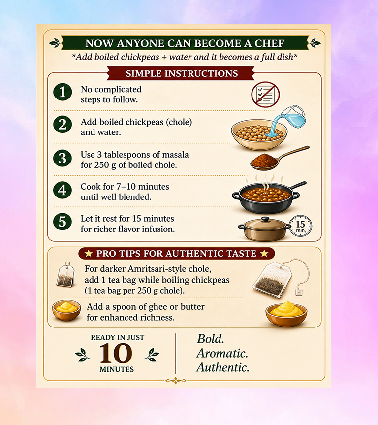Instant Amritsari Chole Masala